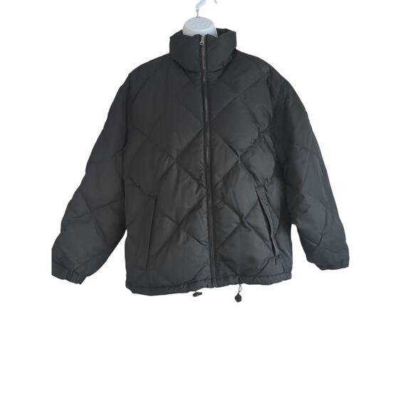 Eddie Bauer Jackets & Blazers - Vintage Eddie Bauer Jacket Womens L Goose Down Filled Puffer Coat Black Outdoor